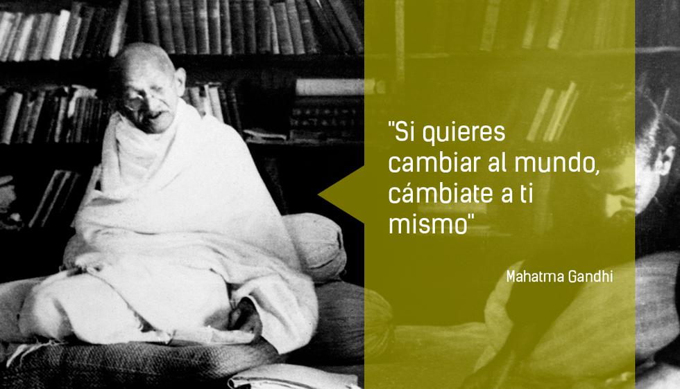 Mahatma Gandhi: 10 frases inmortales a 146 años de su nacimiento. (Perú21/AFP)