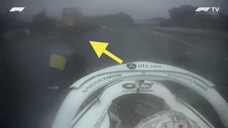 “He podido matarme”: piloto de F1 pasó susto por aparición de una grúa en la pista lluviosa