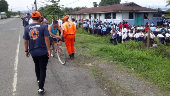 El Sistema Nacional de Protección Civil informó que está recorriendo calles y escuelas de Bocas del Toro para determinar si el sismo causó alguna afectación. (Foto: Twitter)