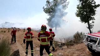 Controlan incendio que disparó la alarma en la frontera de España y Portugal