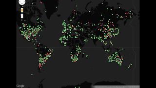 Mapa: Lugares donde cayeron meteoritos