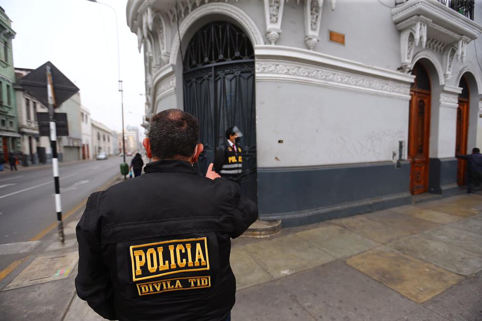 Fiscalía allana locales de Perú Libre e inmuebles de Vladimir Cerrón en Huancayo y Lima. (Fotos: Hugo Curotto/ @photo.gec)
