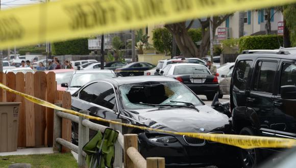 Tiroteo mortal. La Policía identificó nueve escenarios del crimen que dejó seis muertos. (AFP)