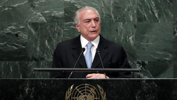 Michel Temer, presidente de Brasil, expuso ante la Asamblea General de la ONU