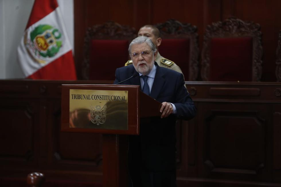 El presidente del Tribunal Constitucional, Ernesto Blume, afirmó que en el Perú se respeta el Estado de derecho. (Mario Zapata)