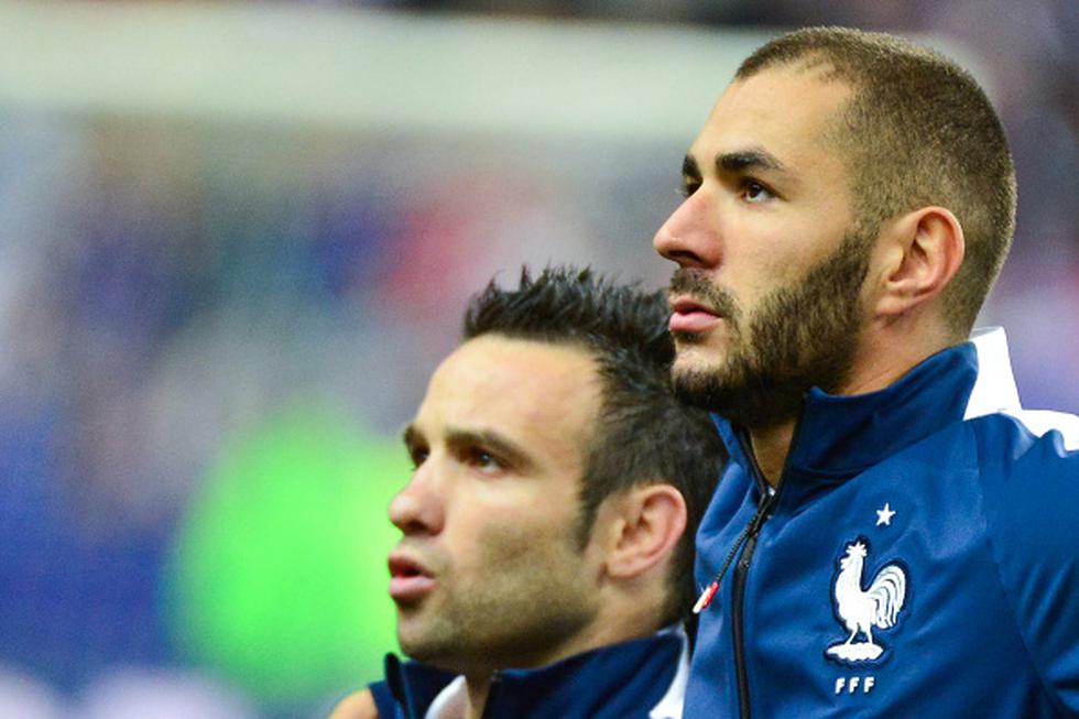 Karim Benzema y Mathieu Valbuena pertenecieron al equipo francés del Mundial Brasil 2014. (Getty Images)