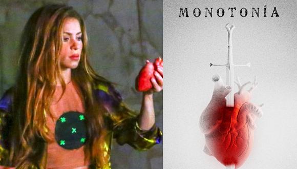 "Monotonía", la nueva canción de Shakira y Ozuna. (Foto: Sony Music).