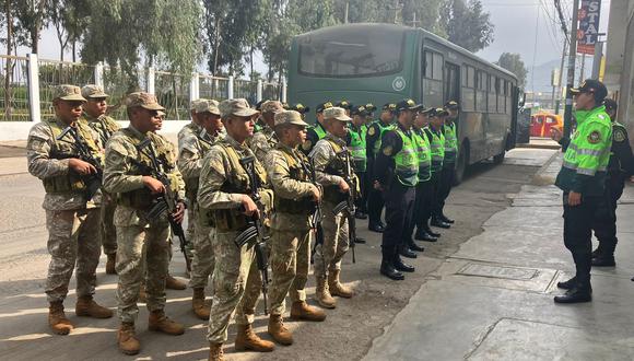 Ministro del Interior anunció la creación del 'Frente policial de Pataz'. Foto: Comando Conjunto de las Fuerzas Armadas del Perú