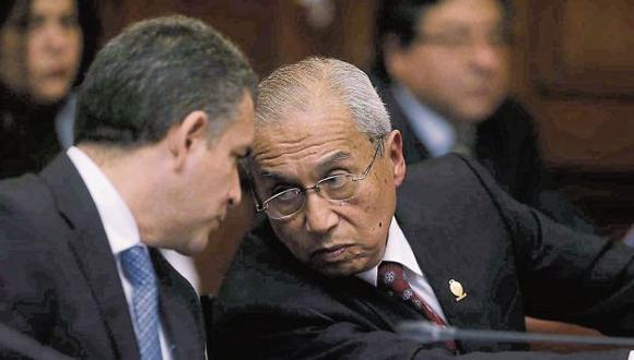 El fiscal de la Nación, Pedro Chávarry, acudió a la Comisión Lava Jato junto al fiscal superior Rafael Vela. (Perú21)