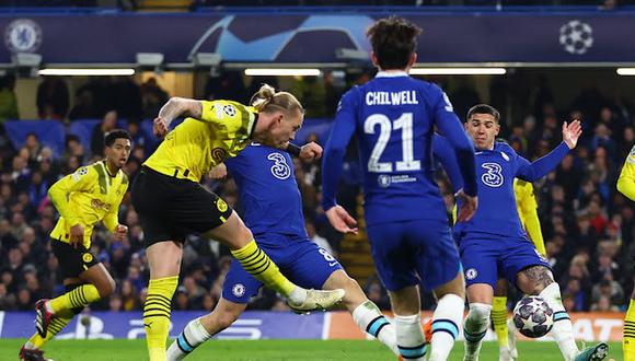 Chelsea vs Borussia Dortmund por los octavos de final de la UEFA Champions League. Foto: Reuters