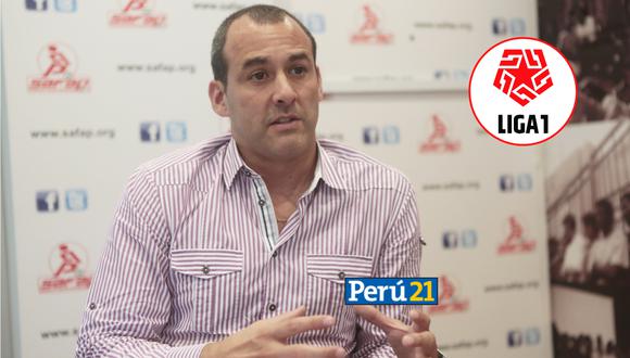 Roberto Silva dando detalles sobre la postura de los jugadores ante el inicio de la Liga 1 (Composición Perú 21)