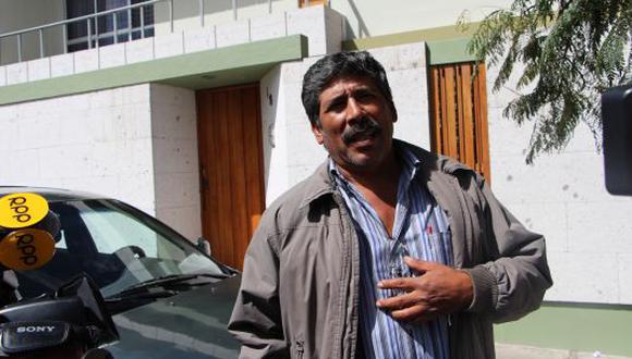 Dirigente del valle de Tambo acusa al gobierno de paralización. (Foto: Miguel Idme)