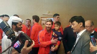 El niño de la camiseta de plástico por fin conoció a Lionel Messi