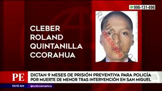 San Miguel: dictan prisión preventiva para uno de los policías que habría causado muerte de menor en persecución