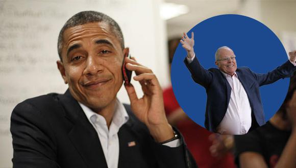 Barack Obama felicitó a PPK por su victoria electorial. (Composición)