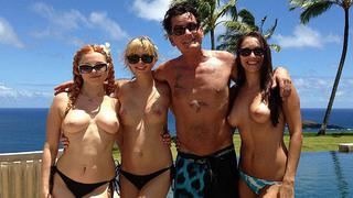 FOTOS: Charlie Sheen y actrices porno disfrutan de sexy escapada a Hawaii
