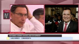 Luis Iberico: “Para adelantar las elecciones tiene que haber un acuerdo político”
