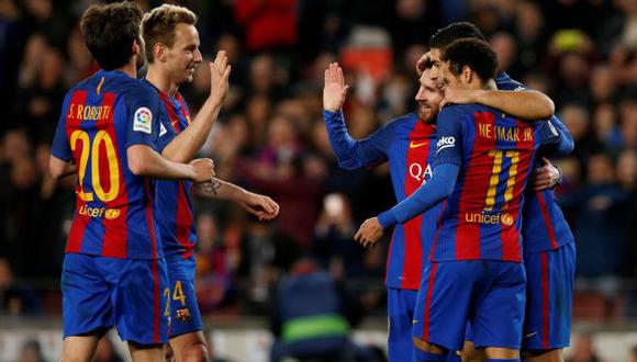 Sergi Roberto marcó el 6-1 y le dio la histórica clasificación al Barcelona sobre el PSG. (Reuters)