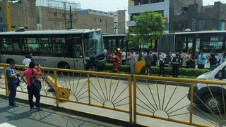 Esta fue la causa del despiste y choque de bus del Metropolitano en Independencia  