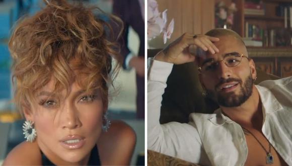 Jennifer Lopez y Maluma explotan las redes sociales con avance de su nueva colaboración "Pa' ti/ Lonely". (Fotos: Instagram: @maluma).