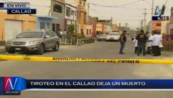 Es el homicidio número 35 en pleno estado de emergencia en el Callao. (Captura de TV)