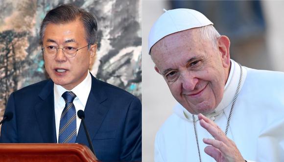 Francisco recibirá en audiencia en el Vaticano a Moon Jae-in el 18 de octubre. | Foto: EFE / AFP