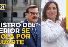 El ministro del Interior Walter Ortíz se inmola por Dina Boluarte