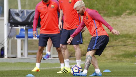 Lionel Messi causó sensación en entrenamiento del Barcelona. (AFP)