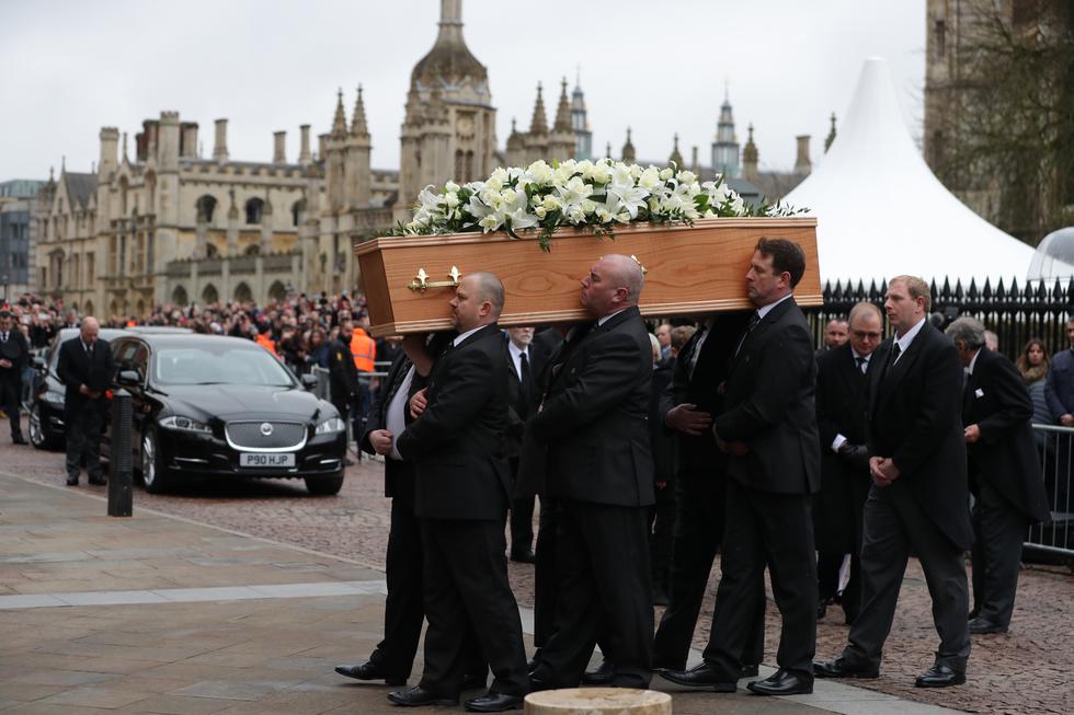 Stephen Hawking: Este sábado fueron los funerales del físico en la Universidad de Cambridge. (AFP)