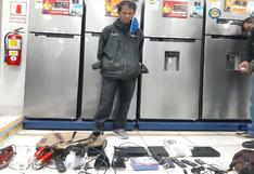 Ica: Tres sujetos fueron sorprendidos robando en una tienda de electrodomésticos