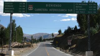 Cerrarán tramo de la carretera Puerto Maldonado-Cusco ante visita del papa Francisco