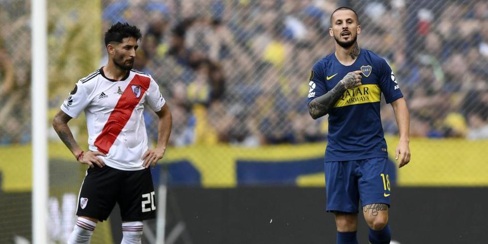 River Plate vs. Boca Juniors se miden por la final de la Copa Libertadores 2018. (Foto: AFP)