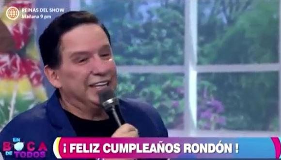 Ricardo Rondón se emociona hasta las lágrimas tras recibir saludo de cumpleaños de sus padres e hijo. (Foto: captura de video)