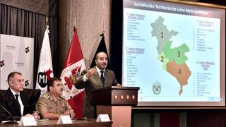 Región Policial Lima estará dividida en cuatro sectores operativos [Fotos]