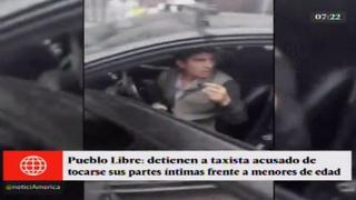 Taxista fue detenido por mostrar sus genitales a menores de edad [VIDEO]