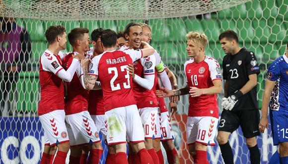 Selección de Dinamarca aseguró su pase a la Copa del Mundo Qatar 2022. (Foto: EFE)