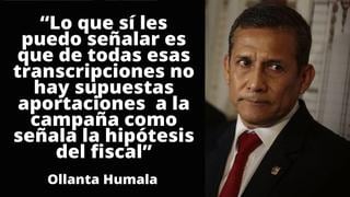 Ollanta Humala sobre interceptaciones: “Claro que reconozco mi voz, sino no estaría reclamando”