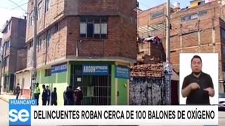 Huancayo: roban más de 100 balones de oxígeno
