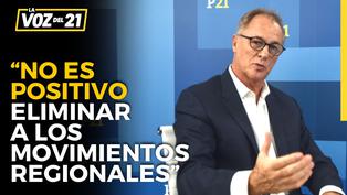Jorge Muñoz: “No es positivo eliminar a los movimientos regionales”