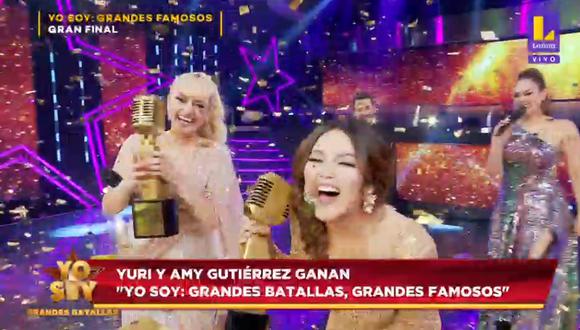 Amy Gutiérrez y ‘Yuri’ triunfaron en la primera temporada de “Yo Soy: Grandes batallas, grandes famosos”. (Foto: Captura Latina).