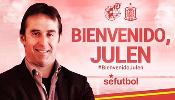Julen Lopetegui fue elegido como el nuevo entrenador de la selección de España. (RFEF)