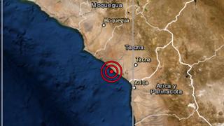 Sismo de 5,1 de magnitud se registró en Tacna, informó el IGP 