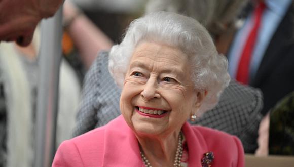 Isabel II del Reino Unido en el Chelsea Flowers Show, celebrado el 23 de mayo de 2022. (Foto: AFP)