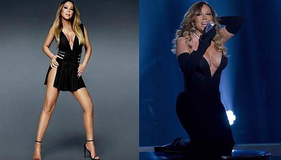 Mariah Carey abusó del photoshop en la nueva portada de su disco y ya es objeto de burlas en las redes sociales. (El Universal)