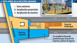 Ampliación de Estación Angamos lista en julio
