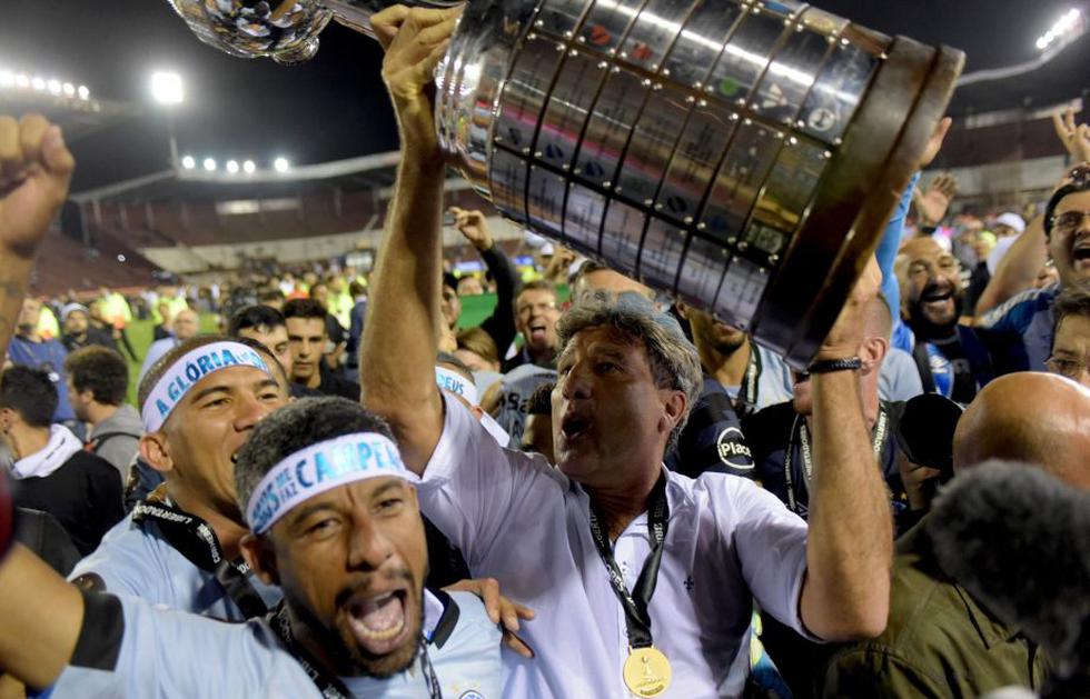 Renato Gaúcho, el brasileño que conquistó la Copa Libertadores siendo jugador y técnico. (AFP)