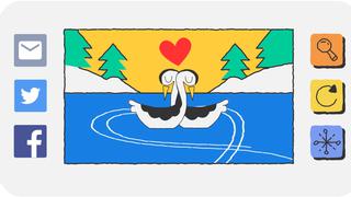 Google celebra los Juegos Olímpicos de Invierno 2018 conromántico 'doodle'