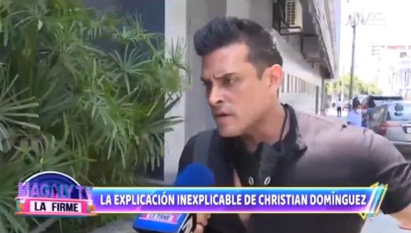 Christian Domínguez se justifica tras usar pase laboral de ATV. (Foto: Captura ATV)