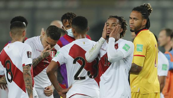 Perú empató 1-1 con Uruguay en Lima y se complicó en las Eliminatorias (Foto: AFP).
