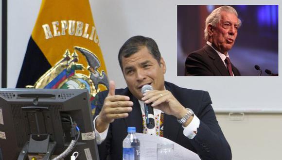 Correa se refirió a Vargas Llosa como un \"renegado\". (Presidencia de Ecuador/USI)